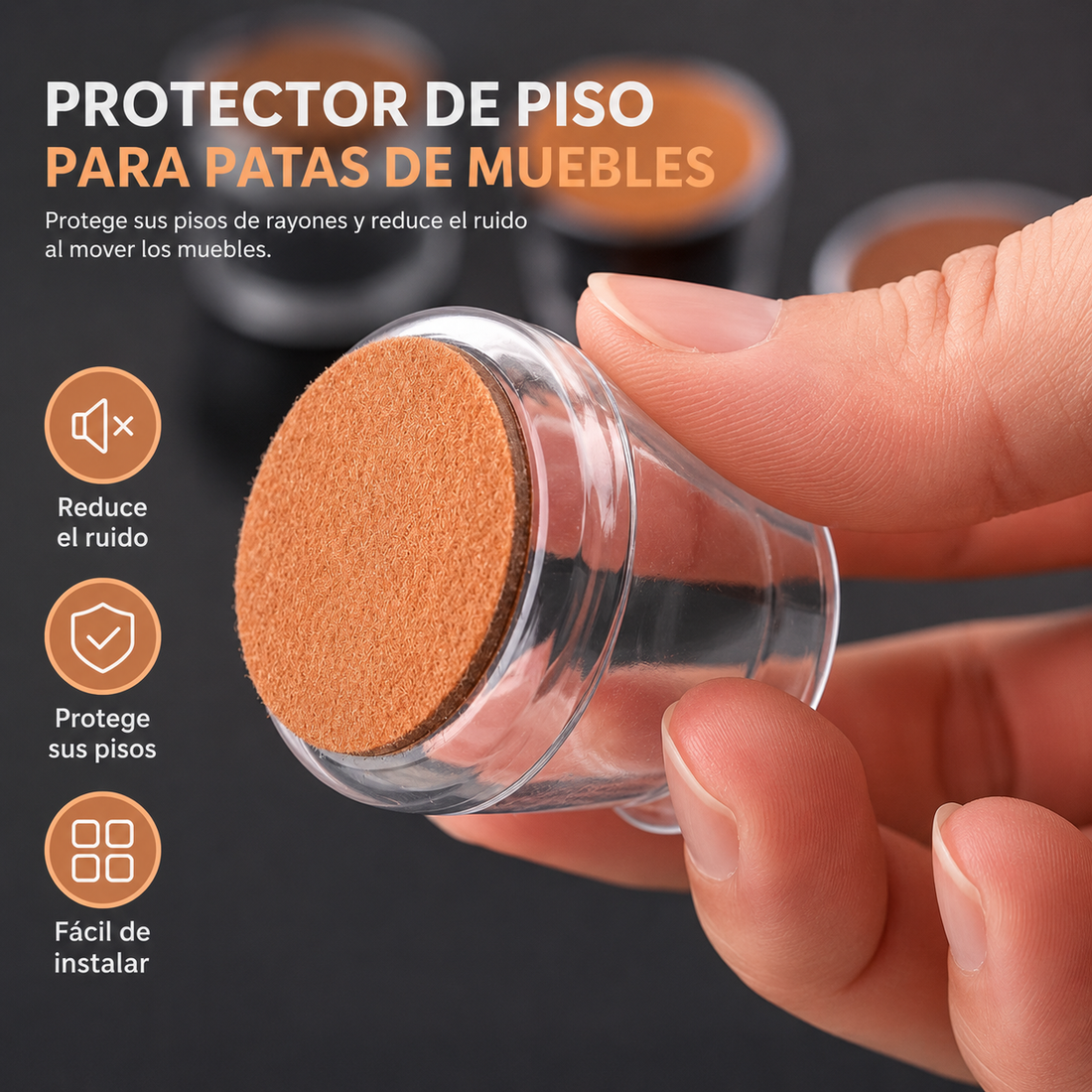 Pack x16 Protectores de Silicona para Sillas | Antirruido y Flexibles