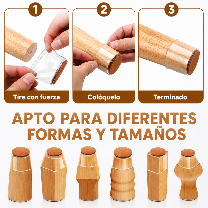 Pack x16 Protectores de Silicona para Sillas | Antirruido y Flexibles