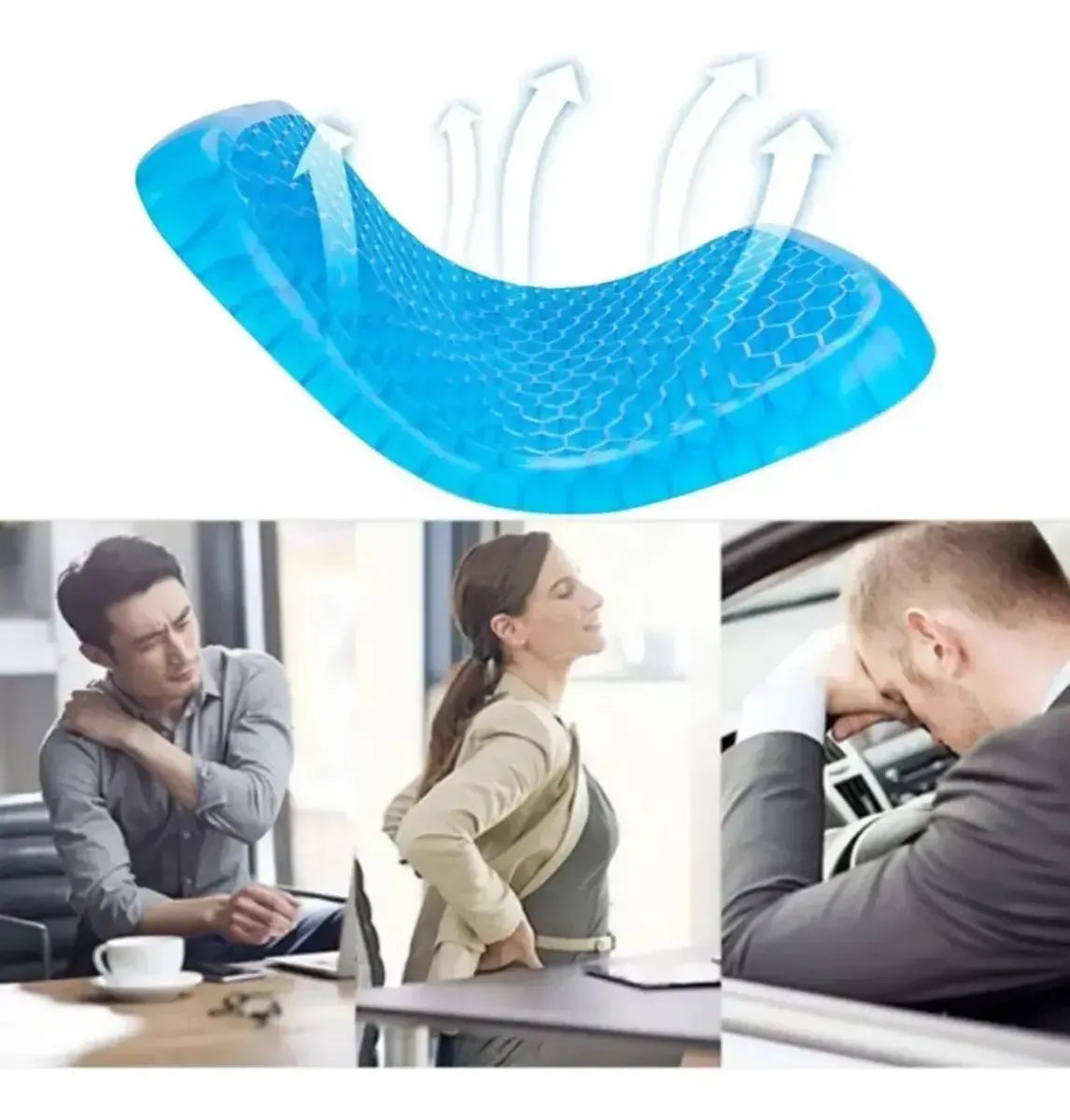 Cojín de Gel Ortopédico Ergonómico EGG SITTER