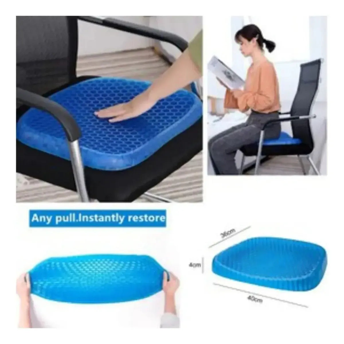 Cojín de Gel Ortopédico Ergonómico EGG SITTER