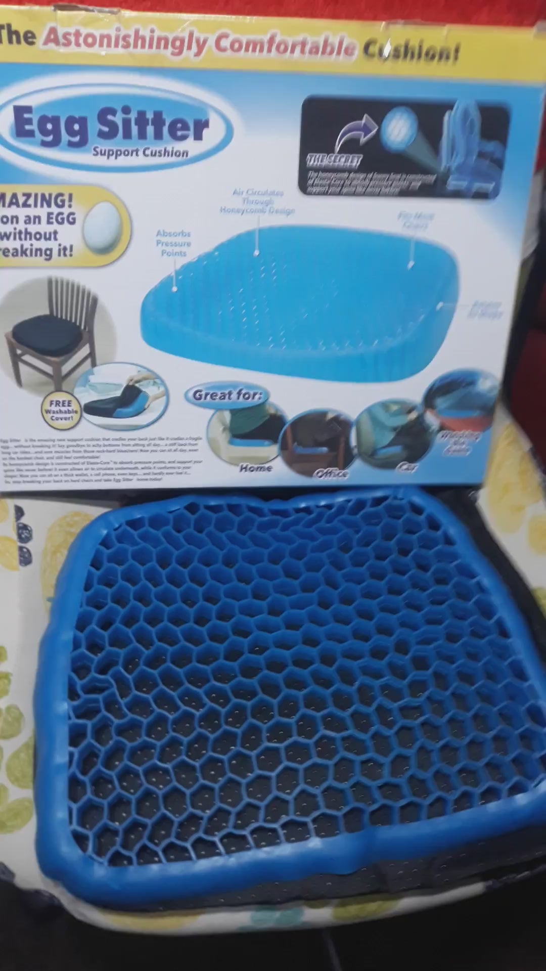 Cojín de Gel Ortopédico Ergonómico EGG SITTER